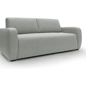 Duna Schlafsofa mit 20 cm Matratze aus wasserfestem Stoff T03 195 cm (mat. 140x197) hellgrau Preisknaller