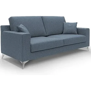 Gratis Versand Michael Sofa aus schmutzabweisendem, wasserfestem Stoff T03 166 cm Blau