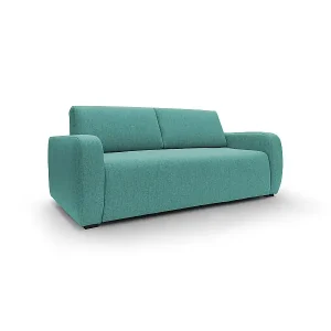 Duna Schlafsofa mit 20 cm Matratze aus wasserfestem Stoff T03 215 cm (mat. 160x197) grün Markenprodukt