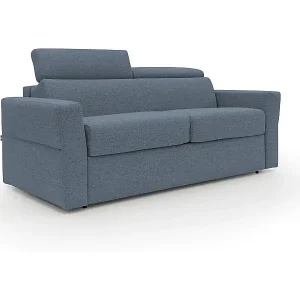 Bestpreis Avalon Schlafsofa mit 18 cm hoher Matratze aus wasserfestem Stoff T03 180 cm (120x197) blau