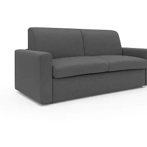 Kansas Schlafsofa mit 20 cm hohen Matratze aus wasserfestem Baumwollmischgewebe T13 192 cm (mat. 140x197) anthrazit Sonderaktion