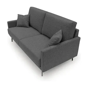 Saturno modernes Sofa aus weichem wasserfestem Stoff T03 180 cm anthrazit Rabatt