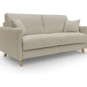 Sichere Zahlung Edgar Schlafsofa aus wasserfestem felis Stoff T03 200 cm (mat. 160x197) beige