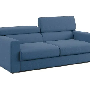Dylan Sofa mit Bettkastenauszug aus wasserfestem, Baumwollartigem Stoff T13 158 cm blau Geprüft