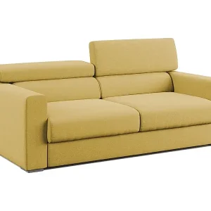 Beliebt Dylan Sofa mit Bettkastenauszug aus wasserfestem, Baumwollartigem Stoff T13 188 cm gelb