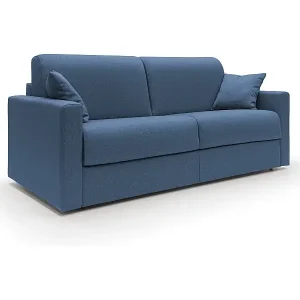 Chris Schlafsofa aus wasserfestem Stoff T13 166 cm (mat. 120x197) blau Echt