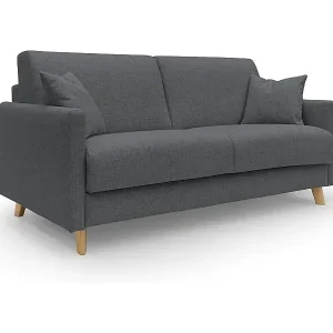 Neue Kollektion Edgar Schlafsofa aus wasserfestem felis Stoff T03 160 cm (mat. 120x197) anthrazit