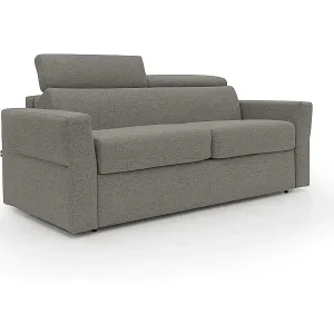 Echt Avalon Schlafsofa mit 18 cm hoher Matratze aus wasserfestem Stoff T03 180 cm (120x197) taupe
