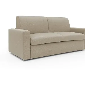 Kansas Schlafsofa mit 20 cm hohen Matratze aus wasserfestem Baumwollmischgewebe T13 172 cm (mat. 120x197) beige Echt
