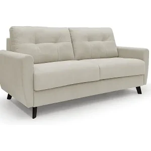Must-Have Callisto Schlafsofa aus weichem, wasserfestem Stoff T02 168 cm (mat. 120x197) creme