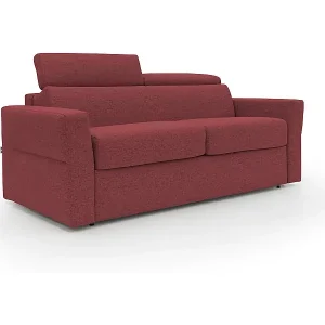 Avalon Schlafsofa mit 18 cm hoher Matratze aus wasserfestem Stoff T03 180 cm (120x197) rot Kostenloser Versand