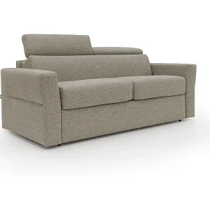 Meistverkauft Avalon Schlafsofa mit 18 cm hoher Matratze aus wasserfestem Stoff T03 180 cm (120x197) braun