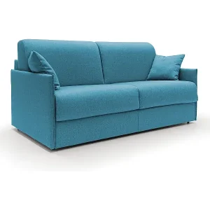 Expressversand Evans Schlafsofa aus wasserfestem Stoff T13 189 cm (mat. 160x197)hellblau