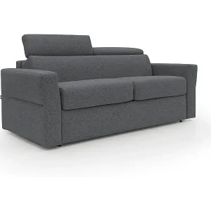 Heißes Angebot Avalon Schlafsofa mit 18 cm hoher Matratze aus wasserfestem Stoff T03 180 cm (120x197) anthrazit