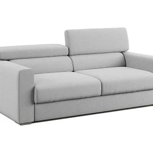 Dylan Sofa mit Bettkastenauszug aus wasserfestem, Baumwollartigem Stoff T13 188 cm grau Highlight