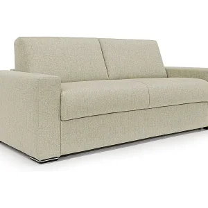 Heißes Angebot Nixon Schlafsofa mit 20 cm Matratze aus wasserfestem Stoff T03 200 cm (mat. 140x197) Beige
