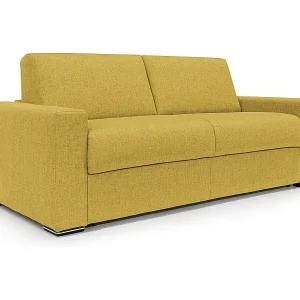 Abverkauf Nixon Schlafsofa mit 20 cm Matratze aus wasserfestem Stoff T03 200 cm (mat. 140x197) Gelb