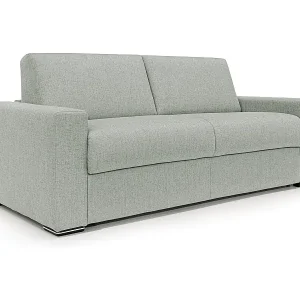 Nixon Schlafsofa mit 20 cm Matratze aus wasserfestem Stoff T03 220 cm (mat. 160x197) Hellgrau Garantierte Lieferung