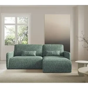 Angebot Ecksofa mit Schlaffunktion LIVELLO L Grün