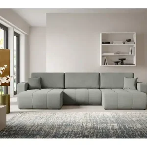 Angebot Ecksofa mit Schlaffunktion MOLINIO U Hellgrau