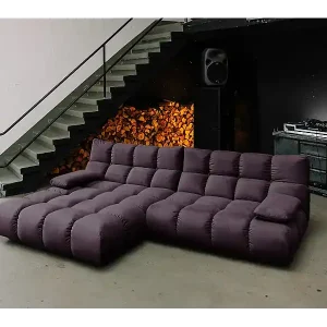 Top-Preis Ecksofa - Violett Velvet - VIVIEN
