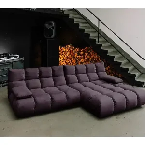 Sale Ecksofa - Violett Velvet - VIVIEN