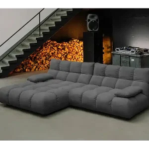 Sale Ecksofa - Anthrazit Cord - VIVIEN