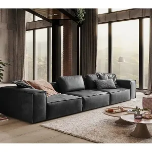 Neue Ware Sofa - Anthrazit Leder - CARMO