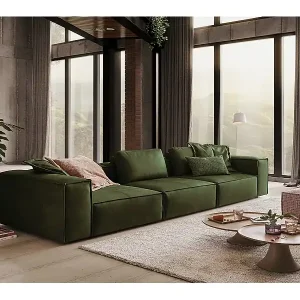 Versand Am Gleichen Tag Sofa - Grün Leder - CARMO