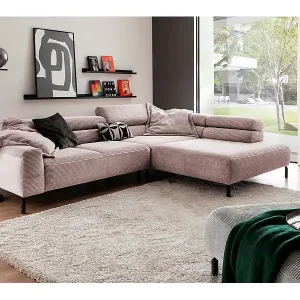 Versand Am Gleichen Tag Ecksofa - Pink Cord - DELIA
