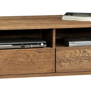 Beliebt TV-Unterschrank Jussara 06, Farbe: Bernstein, Eiche teilmassiv – 40 x 124 x 50 cm (H x B x T)