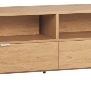 Ausverkauf TV-Unterschrank Averias 11, Farbe: Eiche - Abmessungen: 56 x 180 x 47 cm (H x B x T)