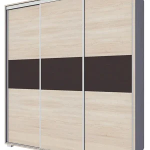 Neu Schiebetürenschrank / Kleiderschrank Rabaul 39, Farbe: Sonoma Eiche hell / Sonoma Eiche dunkel - Abmessungen: 210 x 190 x 60 cm (H x B x T)