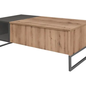 Couchtisch Granollers 06, Farbe: Eiche Artisan / Grau - Abmessungen: 105 x 55 x 38 cm (B x T x H) Preis Gesenkt