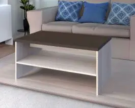 Knallerangebot Couchtisch Aitape 24, Farbe: Sonoma Eiche dunkel / Sonoma Eiche hell - Abmessungen: 120 x 60 x 56 cm (B x T x H)