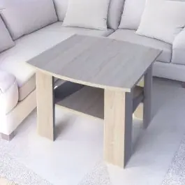 Couchtisch Rabaul 46, Farbe: Sonoma Eiche - Abmessungen: 73 x 73 x 54 cm (B x T x H) Top-Seller