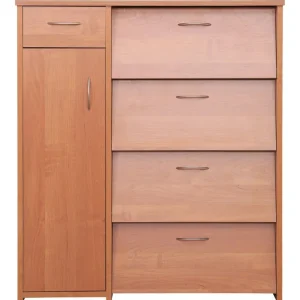 Sonderaktion Schuhschrank Pamanukan 12, Farbe: Erle - Abmessungen: 102 x 80 x 39 cm (H x B x T)