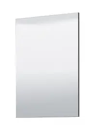 Aktuell Rechteckiger Spiegel Vracar 10, Rahmen: Schwarz, Maße: 80,5 x 54,5 x 2 cm, schlichtes und einfaches Design