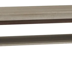 Couchtisch Kundiawa 18, Farbe: Sonoma Eiche hell / Sonoma Eiche dunkel - Abmessungen: 120 x 60 x 48 cm (B x T x H) Geprüft