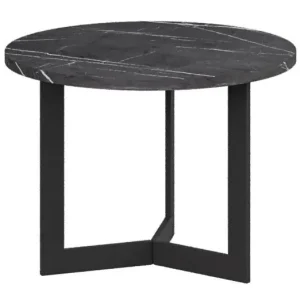 Nur Heute Couchtisch Granollers 01, Farbe: Schwarz Marmor - Abmessungen: 50 x 50 x 37 cm (B x T x H)