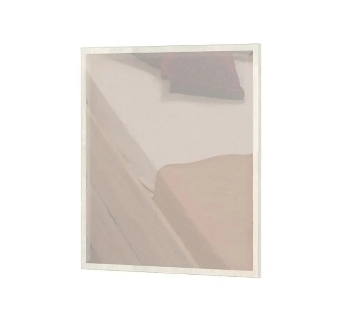Must-Have Spiegel Lepa 23, Farbe: Kiefer Weiß - Abmessungen: 87 x 79 x 2 cm (H x B x T)