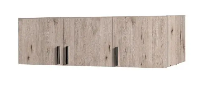 Aufsatz für Drehtürenschrank / Kleiderschrank Tripoli 02, Farbe: Eiche - Abmessungen: 40 x 136 x 54 cm (H x B x T) Versand Am Gleichen Tag