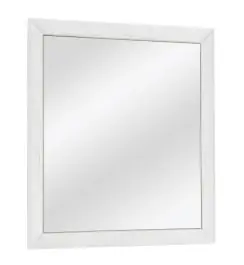 Spiegel Camprodon 17, Farbe: Eiche Weiß - 70 x 65 x 2 cm (H x B x T) Heißes Angebot