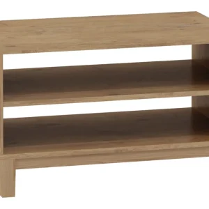 Couchtisch Alotau 01, Farbe: Eiche - Abmessungen: 80 x 50 x 46 cm (B x T x H) Beliebt