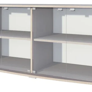 Expressversand TV-Unterschrank Rabaul 11, Farbe: Sonoma Eiche - Abmessungen: 47 x 155 x 43 cm (H x B x T)