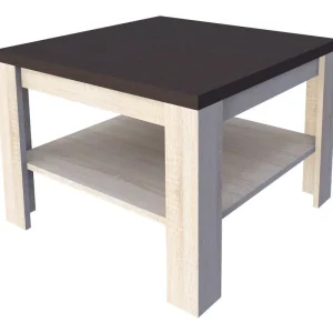 Finale Aktion Couchtisch Aitape 20, Farbe: Sonoma Eiche dunkel / Sonoma Eiche hell - Abmessungen: 78 x 78 x 57 cm (B x T x H)