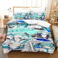 21 Anpassbar Bettwasche Set Hatsune Miku Bettdeckenbezug135x200Kissenbezuge80x80 Must-Have
