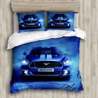 Abverkauf Neu Ford Mustang Bettwasche Set Anpassbar Bettbezug + Kissenbezuge 80x80 cm OL