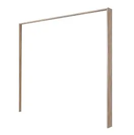 Top-Seller Rahmen, Farbe: Eiche Grau, für Kleiderschrank / Drehtürenschrank Luzzi 01