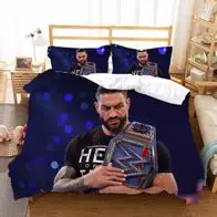 03 WWE Bettwasche Set Professionelles Ringen Bettbezug135x200 Kissenbezuge80x80 Begrenztes Angebot